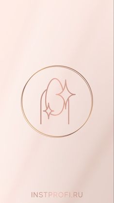 the logo for insprofiru is shown on a pink background with gold foil