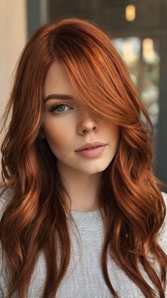 red hair color ideas Fall Red Hair Color Autumn, Hairstyle Red Hair, Fall Red Hair, Hair Textures, Short Hairstyle