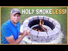 Fire Pit Plans, Fire Pit Insert, Outdoor Fire Pit Area, Smokeless Fire Pit, How To Build A Fire Pit, Outside Fire Pits, Brick Fire Pit, Outdoor Fire Pit Designs, Fire Pit Landscaping