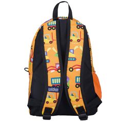 Your child will be the talk of the playground with the Wildkin 15 Inch Kids School Backpack! Eye-catching patterns and a functional design come together to make this backpack for boys and girls a fun addition to your child’s school and travel essentials. Two padded, adjustable shoulder straps and a padded back provide comfort, while the durable top handle is perfect for hanging in a locker before heading to class. We’ve designed our 15 Inch to withstand even the toughest, homework-filled school Playful Yellow Backpack For Back To School, Multicolor Standard Backpack For Playtime, Fun Playtime Standard Backpack, Yellow Backpack For Outdoor Activities And Back To School, Back To School Yellow Backpack For Outdoor Activities, Multicolor Backpack For Daycare And End Of School Year, Playful School Backpack With Adjustable Strap, Rectangular Orange Backpack For School, Playful Backpack For Daycare