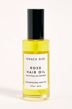 Get shining, deeply hydrated hair with this replenishing hair oil from French Girl Organics formulated without silicones or petroleum for deeply conditioned strands. Made with a blend of Argan oil, Tamanu, Hemp and Rose Hip oils to help promote healthy hair and new growth.* 2 oz.* Good for damaged hair* Rosemary & Rose Geranium scent**How to Use:** Apply a few drops to clean, towel-dried hair.May also be used as hair mask by applying to damaged areas and allowing 2 hours before shampooing**I Hair Rosemary, French Girl Hair, Shampoo Ingredients, Geranium Flower, Pelargonium Graveolens, Primrose Oil, Evening Primrose Oil, Free People Store, Rose Geranium