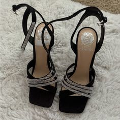 These Were A Gift So I Don’t Have Tags But I Tried Them On And They Didn’t Fit. Never Worn Before. They’re Super Easy To Walk In And Not Too Tall. You Can Wear These With A Dress Or Nice Jeans And A Dress Shirt. Women’s Size 7 Luxury Bling Heels For Night Out, Chic Evening Heels With Bling, Dress Shirt Women, Nice Jeans, Vince Camuto Shoes, Best Jeans, Shirt Women, New Woman, Vince Camuto