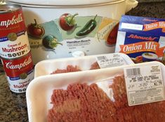 the ingredients needed to make this meatloaf recipe