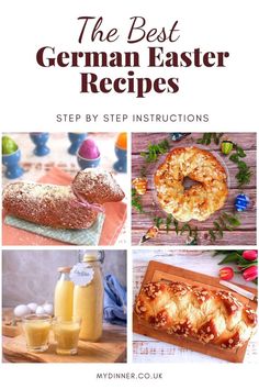 German Easter Recipes bread and drinks German Easter Recipes, German Easter Traditions, German Traditions, Best German Food, Traditional Easter Desserts, Traditional Easter Recipes, German Pastries, Easy German Recipes, German Easter