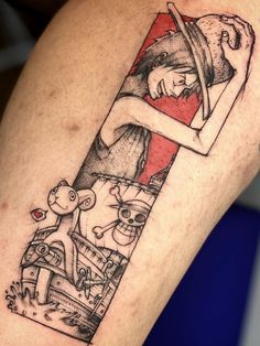 Going Merry Tattoo, Luffy Tattoo One Piece, One Peace Tattoo Anime, One Piece Tattoos Luffy, Monkey D Luffy Tattoo, Anime Tattoos Small One Piece, Anime Tattoo Designs One Piece, Luffy Tatoos Ideas, Max Tattoo