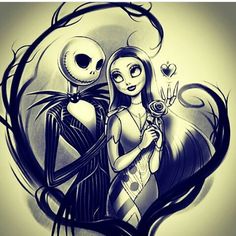 a drawing of a skeleton holding a girl in her arms