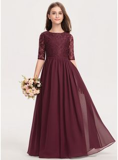 JJ's House Chiffon Lace Scoop Junior Bridesmaid Dresses Fall Spring Winter A-line General Plus Back Zip Cabernet No Floor-Length Red 1/2 Sleeve Junior Bridesmaid Dress. #JJ's House #Chiffon #Lace #Scoop #JuniorBridesmaidDresses #Fall #Spring #Winter #Aline #General #Plus #BackZip #Cabernet #No #FloorLength #Red #12Sleeve #JuniorBridesmaidDress Junior Wedding Guest Dress, Jr Bridesmaid Dresses For Kids, Winter Jr Bridesmaid Dresses, Christmas Junior Bridesmaid Dresses, Little Bridesmaids Dresses Kids, Teen Bridesmaid Dresses Burgundy, Jr Bridesmaid Dresses, Burgundy Junior Bridesmaid Dresses, Young Bridesmaid Dresses