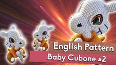 crochet pattern baby cubone 2 english version for babies and toddlers to make