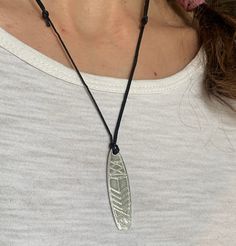 Tribal Surfboard 925 Sterling Silver Necklace - Jewelry Description: This item is an amazing silver representation of a Tribal Surfboard, with striking details. We simply call it Aloha! It's 100% Brand new and unique in it's kind  If you are looking for a unique, stylish and high quality piece of jewelry then this item is perfect for you!  Jewelry is this one little thing that can make you feel unique. Color:Silver Material :925 Sterling Silver Dimensions (cm): length 4.5 x width 1.3 x height 0. Wave Surf, Hawaii Gift, Rings Ideas, Silver Necklace Pendant, Sea Wave, Womens Chokers, Jewelry Safe, Handmade Rings, Christmas Gift Jewelry