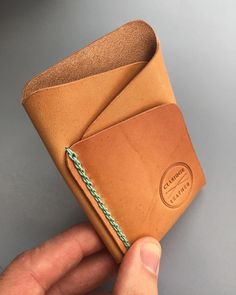 Claridge Leather on Instagram: “Join me live TONIGHT (Nov. 13) for some wallet stitching at about 9:30 PM MST. If you have wondered how this type of stitch is done,…” Leather Logo Ideas, Persian Fashion, Leather Wallet Pattern, I M, Leather Craft Projects, Leather Billfold, Leather Crafting, Leather Ideas