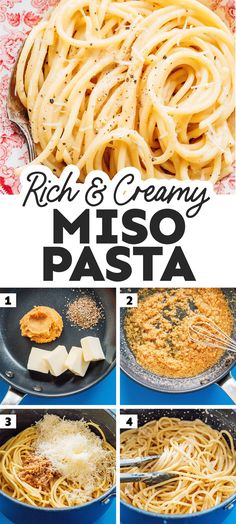 how to make rich and creamy miso pasta