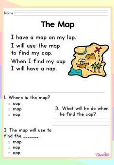 the map worksheet for kids to learn how to read and understand what they are