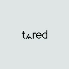 the word t i r d written in black on a white background