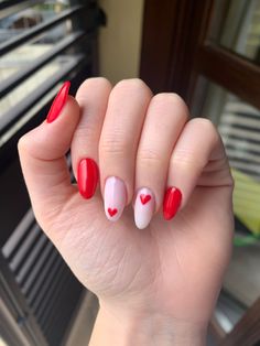 Red Couple, Top Nail, Uñas Acrilicas, Red Nails, San Valentino, Nail Inspo, Nail Designs, Nail Art