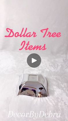 an advertisement for dollar tree items on a bed