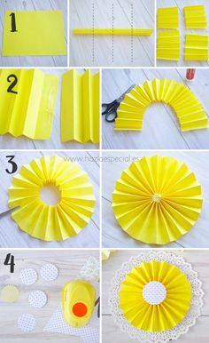 the steps to make a paper fan