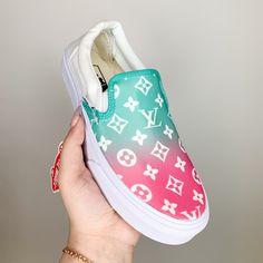 Super Cute Watermelon Sugar Vans! Fit True You Size & Super Comfy! Pink Vans Sneakers For Spring, Vans Summer Sneakers With Round Toe, Vans Sneakers For Summer, Trendy Vans Sneakers For Summer, Green Sneakers For Summer Beach, Green Summer Beach Sneakers, Cute Multicolor Sneakers For Summer, Cute Multicolor Summer Sneakers, Cute Pink Vans Sneakers