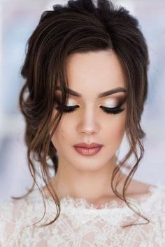 Wedding Makeup Vintage, Wedding Makeup For Brunettes, Fall Wedding Makeup, Party Make-up, Brunette Makeup