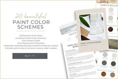 the front and back pages of paint color schemes