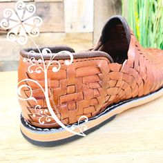 Beautiful artisan shoes made with 100% vacune leather. Handwoven by different craftsmen from Sahuayo, Michoacan. Enjoy the comfort and durability of a pair of footwear inspired by pre-Hispanic Mexican cultures. Look bold and authentic anytime of the year! Engraved shoe number are from Mexico. Numbers listed on the web are American Numbers. Mexican Number on the ShoeAmerican Number #5 #7 #6 #8 #7 #9 #8 #10 #9 #11 #10 #12 #11 #13 Woven Leather Shoes With Round Toe, Brown Woven Leather Shoes With Round Toe, Brown Leather Shoes With Woven Sole And Plain Toe, Brown Leather Shoes With Woven Sole, Artisan Slip-on Huaraches With Woven Sole, Leather Shoes With Woven Sole And Round Toe, Brown Leather Shoes With Woven Sole And Round Toe, Traditional Brown Round Toe Slip-ons, Artisan Leather Shoes With Stitched Sole And Round Toe