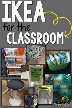 the cover of ikea for the classroom, with pictures of different items on it