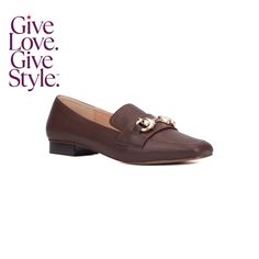 in stock Brown Loafers For Fall Party, Brown Fall Party Loafers, Chic Fitted Loafers For Work, Elegant Brown Loafers For Spring, Chic Fitted Loafers For Spring, Chic Office Loafers For Fall, Buy Online, Dress Shoes, Loafers