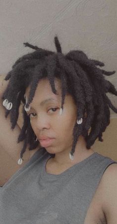 Short Freeform Dreads, Short Freeform Locs Black Women, Long Freeform Locs, Thick Dreads Black Women, Dreadlocks Journey, Thick Dreadlocks, Afro Dreads, Thick Semi Freeform Locs