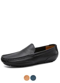 • Season: Spring/Autumn• Upper-Genuine Leather Type: Cow Leather• Outsole Material: Rubber• Closure Type: Slip-On• Fit: Fits true to size, take your normal size• Pattern Type: Solid• Feature: Breathable• Feature: Massage• Insole Material: Rubber• Width Options: D - Medium / E - Wide• Shipping Worldwide • Import Product• Item # 32637283 Casual Driving Slip-ons With Round Toe, Black Round Toe Moccasins For Driving, Black Round Toe Loafers For Driving, Black Loafers With Rubber Sole For Driving, Casual Black Slip-ons For Business Casual, Black Casual Moccasins For Business Casual, Casual Black Loafers For Business Casual, Mens Loafers Casual, Men's Loafers