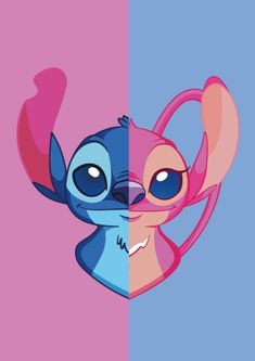 an image of two different colored cartoon characters