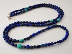 JAY KING LAPIS LAZULI TURQUOISE BEADS LONG NECKLACE Beads Long Necklace, Prayer Beads, Fine Jewellery Necklace, Turquoise Beads, Lapis Lazuli, Long Necklace, Jewelry Necklace Pendant, Jay, Jewelry Watches