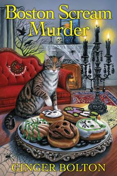 Mystery Lovers' Kitchen: WHEN FOOD REMINDS US OF SUNSHINE Boston Cream Donut, Cozy Mystery Books, Fudge Frosting, Boston Cream, Mothers Day Flowers, Mystery Books, Mystery Series, Mystery Book, Cozy Mysteries