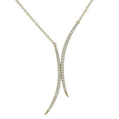 LA Hip, Ladies' Diamond Fashion Necklace 0.69tw  14K Yellow Gold Gold Necklace, Yellow Gold, Yellow