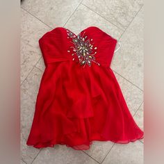 Red Homecoming Dress Only Worn Once. Has A Pretty Corset In The Black. Size 2. Homecoming Red Dress, Pretty Corset, Red Homecoming Dress, Red Homecoming Dresses, Alyce Paris, Dresses Homecoming, Paris Dresses, Homecoming Dress, Homecoming Dresses