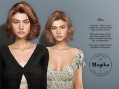 Second Life Marketplace - Magika - Alice Hair Short Hairstyles For Women, Second Life, Accent Colors, Make Sure, Sims 4, Short Hair Styles, Hair Color, Hair Cuts