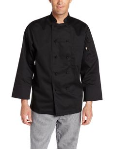 PRICES MAY VARY. Micro sueded soft fabric Durable construction Stain release finish Available in black and white Professional Black Winter Outerwear, Professional Long Sleeve Black Outerwear, Professional Black Long Sleeve Outerwear, Professional Black Long-sleeve Outerwear, Chef Jackets, Chef Coat, Shirt Outfit, Classic Black, Chef's Jackets