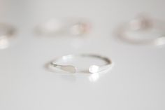 "This beautiful open ring is hand made in Eco Silver. Available in 3 sizes, this ring is adjustable to fit you perfectly. Stack with other rings or wear it alone for an effortlessly chic look. SIZING This ring is available in S, M, L If you would like the ring to fit your size, simply send me your ring size in the \"message to seller\" section when you check out. DETAILS 0.8mm Ring Band | Hammered | 100% Recycled Silver | Adjustable | Made To Order All my rings are handmade to order and therefor Cuff Ring, Silver Stacking Rings, Cuff Rings, Ring Minimalist, Recycled Silver, Sustainable Jewelry, Small Rings, Minimalist Rings, Recycled Sterling Silver