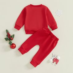 Dress up your baby in style this holiday season with our MY FIRST CHRISTMAS Red Outfit! This cute and casual outfit is perfect for both baby boys and girls, with an embroidered Santa design. Celebrate their first Christmas in this festive outfit! Christmas Red Outfit, Summer Outfit Accessories, Boys Christmas Outfits, Joggers Outfit, My First Christmas, Merry Christmas Santa, Girls Clothing Sets, Christmas Red, Red Outfit