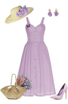 Purple Cottagecore Outfit, Cottagecore Summer Outfits, Garden Wear, Cottagecore Outfit Ideas, Rich Clothes, Boheme Chic, Flowers Png