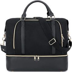 Top Rated Women Ladies Travel Weekender Bag Overnight Duffel Carry-On Tote Bag 601 Black, Women's Bags Elegant Black Bags For Weekend Trips, Elegant Black Duffle Bag For Weekend Trips, Large Capacity Black Tote Backpack, Black Large Capacity Weekender Backpack, Black Tote Backpack With Large Capacity, Black Shoulder Weekender Bag For Weekend Trips, Black Shoulder Bag For Weekend Trips, Elegant Black Travel Bag For Weekend Trips, Shoulder Bag With Top Carry Handle For Overnight Trips