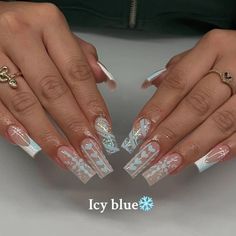 Icy Nails, Manicure Steps, Blue Christmas Nails, Nail Bed, Styling Gel, Soft Gel, Icy Blue