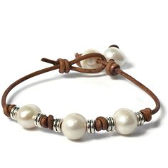 Freswater Pearl Bracelet with Silver Accents