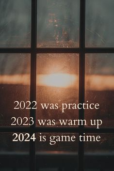 a window with the words 202 was practice 205 was warm up 209 is game time