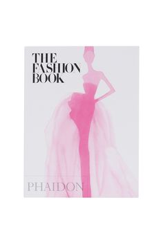 the fashion book is shown in pink