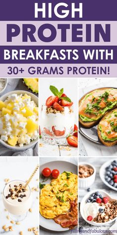 high protein breakfasts with 30 + grams and protein options for the whole family