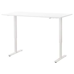 a white desk with two legs on the top and one leg raised to the side