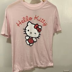 Adorable Hk Tee! So Soft! New And Never Worn. Graphic Is Perfect. No Cracks Or Lifts. Great Colors!! Casual Pink Hello Kitty T-shirt, Pink Cotton Hello Kitty T-shirt, Trendy Pink Hello Kitty T-shirt, Pink Hello Kitty T-shirt For Spring, Cute Pink Hello Kitty T-shirt, Pink Hello Kitty Crew Neck T-shirt, Hello Kitty Kawaii T-shirt For Spring, Pink Hello Kitty Short Sleeve T-shirt, Kawaii Hello Kitty T-shirt For Spring