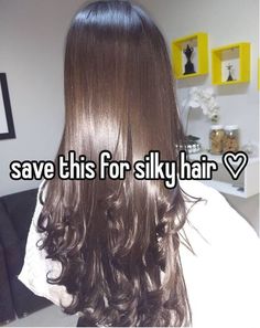 How To Have Silky Smooth Hair, How To Get Silky Hair, How To Get Silky Smooth Hair, Character Attributes, Girlboss Whispers, Pin Straight Hair, Silky Smooth Hair, Long Silky Hair, Luck Quotes