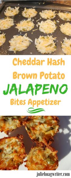 cheddar hash brown potato jalapeno bites appetizer with text overlay