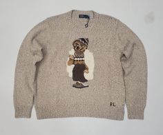 Nwt Polo Ralph Lauren Women's Bear Sweater - Unique Style Jeans Tank Top, Bear Sweater, Polo Ralph Lauren Women, Polo Bear, The Black Keys, Billionaire Boys Club, Custom Hoodies, Ralph Lauren Womens, G Star Raw