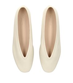 Womens Le Monde Beryl white Leather Luna Ballet Flats | Harrods # {CountryCode} Brown Ballet Flats, Minimalist Profile, Luxury Hampers, S Aesthetic, Brown Flats, Black Ballet Flats, Blue Flats, Womens Ballet Flats, Trainer Boots